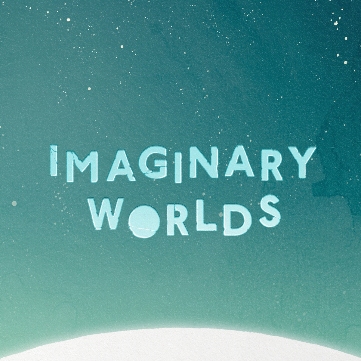 Illustrated Imaginary Worlds typography.